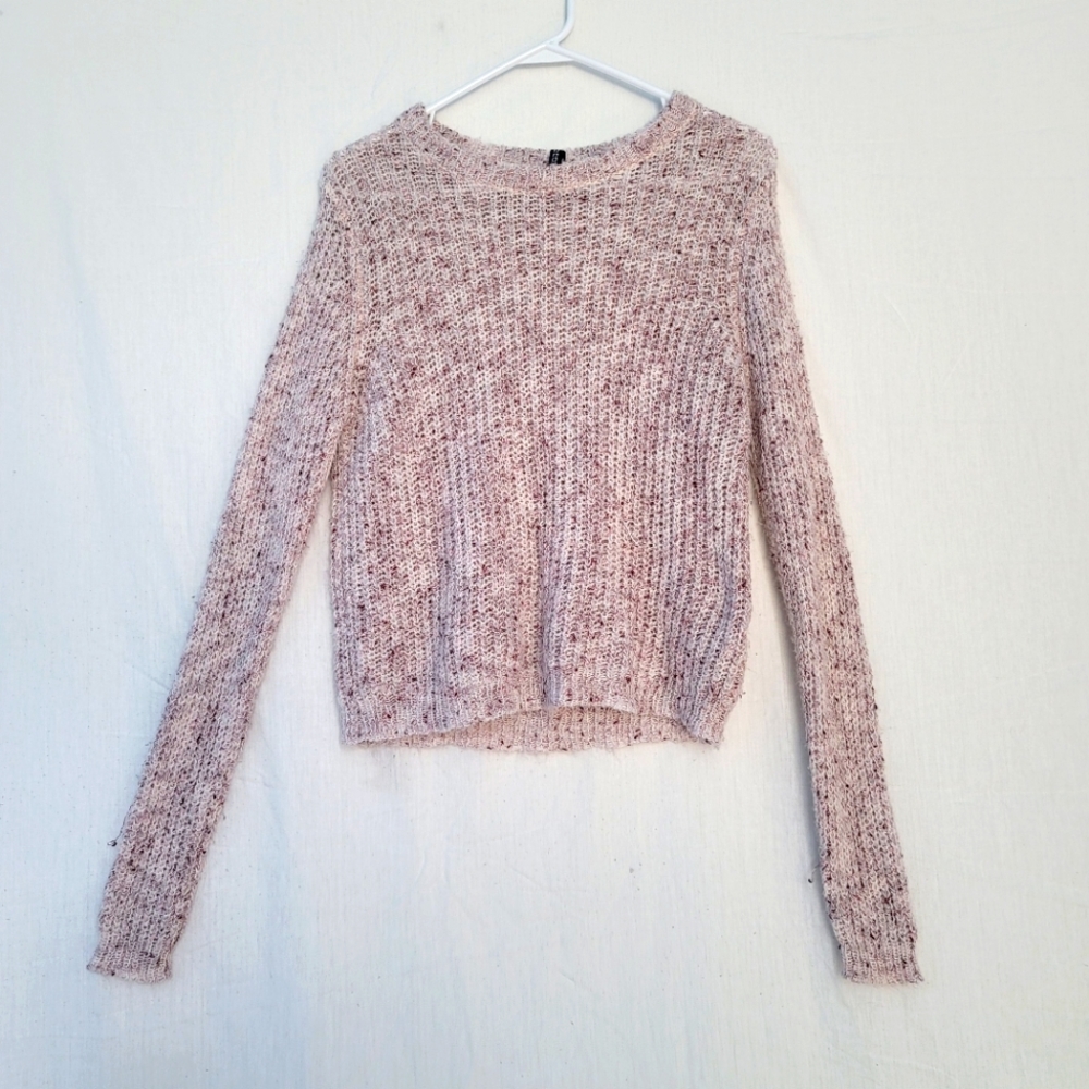 H&M Divided Women's Pink Long Sleeve Sweater